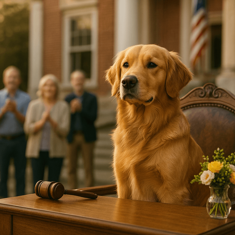 A Dog Has Been Elected Mayor Of A Small Town For The Third Consecutive Term And Is Thriving